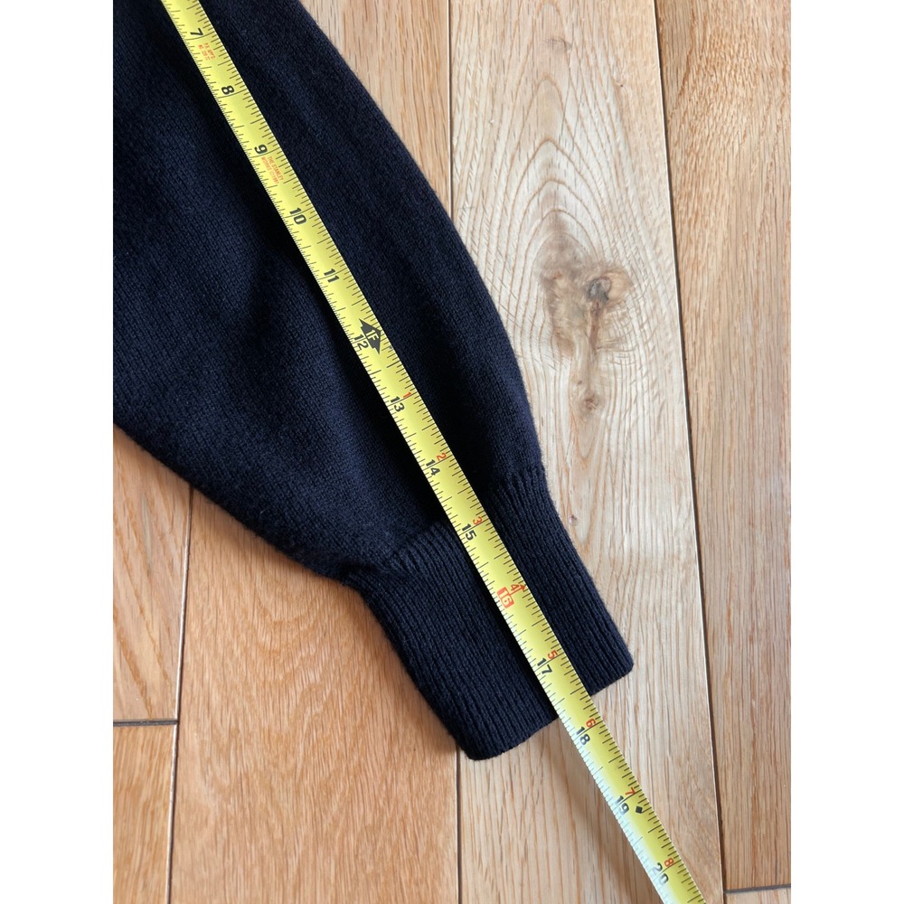 Alex Mill Sweater Jumpsuit Black Wool Cotton Belted Long Sleeve Womens Small - Picture 4 of 8